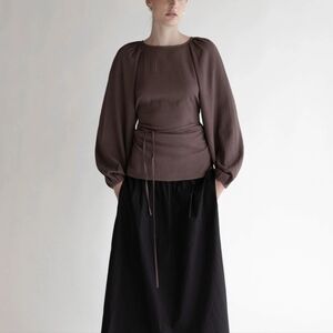 Oak + Fort Balloon Sleeve top size small